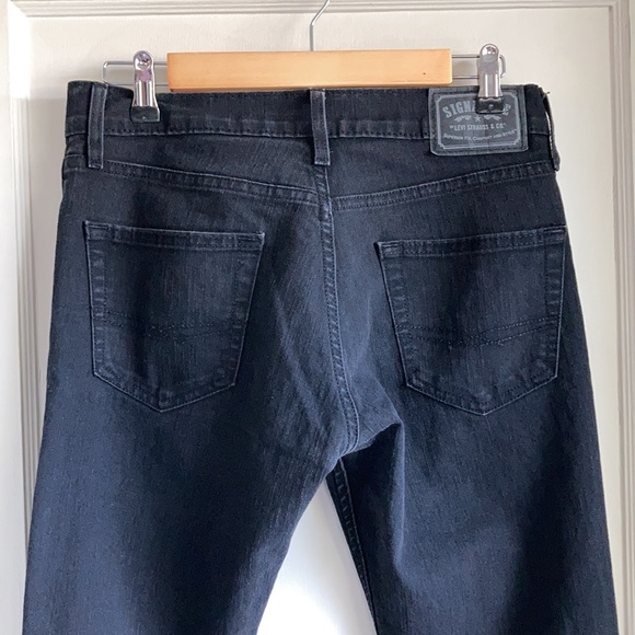 Signature by Levi Jeans Men’s Black Size 30 x 32 Skinny - Picture 1 of 7